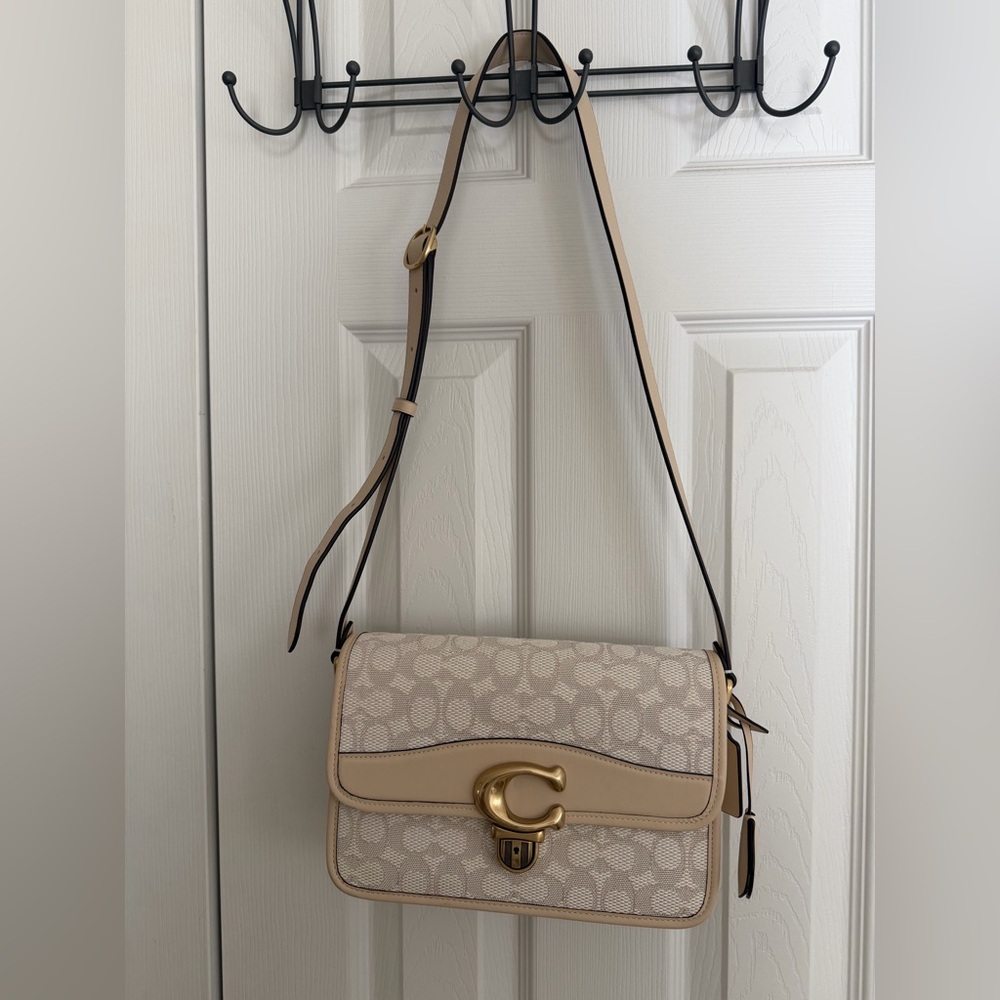 Coach Tan and Cream Crossbody Bag